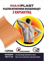 MAXIPLAST plaster rozgrzewający na ból z kapsaicyną 10x15 cm 1 szt
