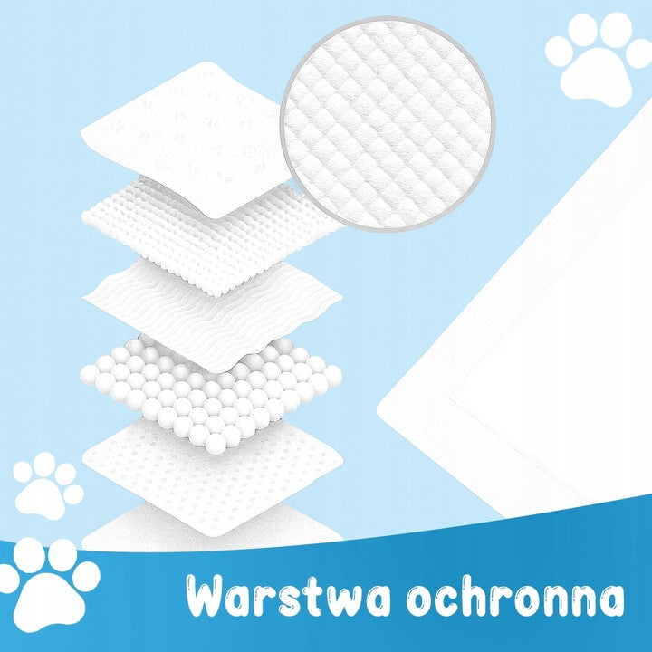Maty Podkłady higieniczne chłonne dla psa 60x90 cm do nauki sikania 30 szt