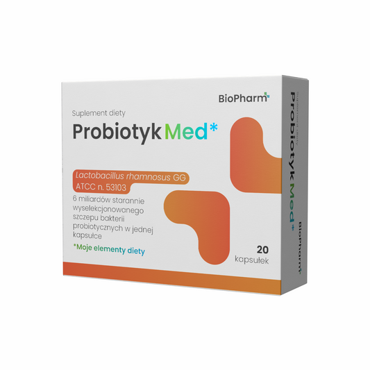Probiotikum Med Lactobacillus rhamnosus GG 6 mld CFU BioPharm 20 kapslí