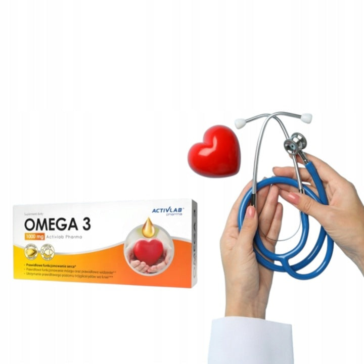 Omega 3 1000 mg 60 kapslí Activlab srdce mozek imunita zrak