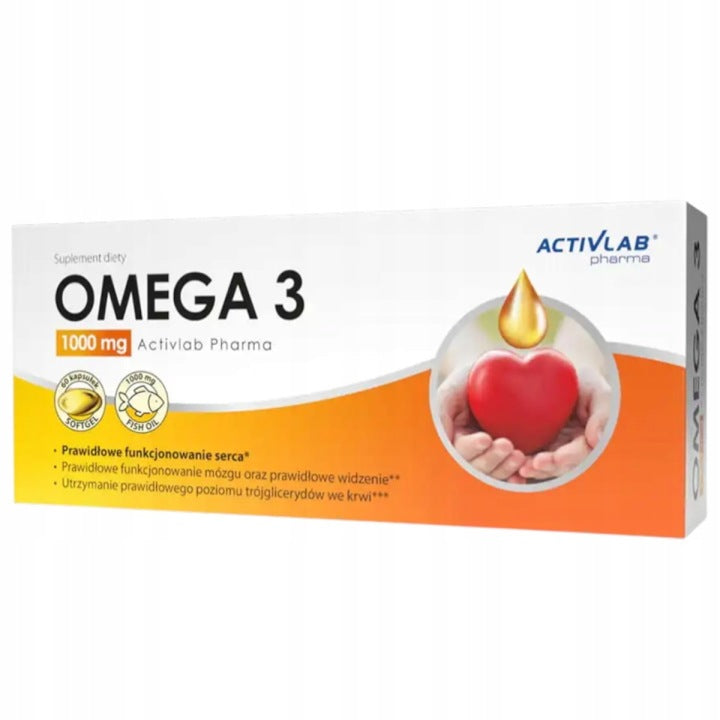 Omega 3 1000 mg 60 kapslí Activlab srdce mozek imunita zrak