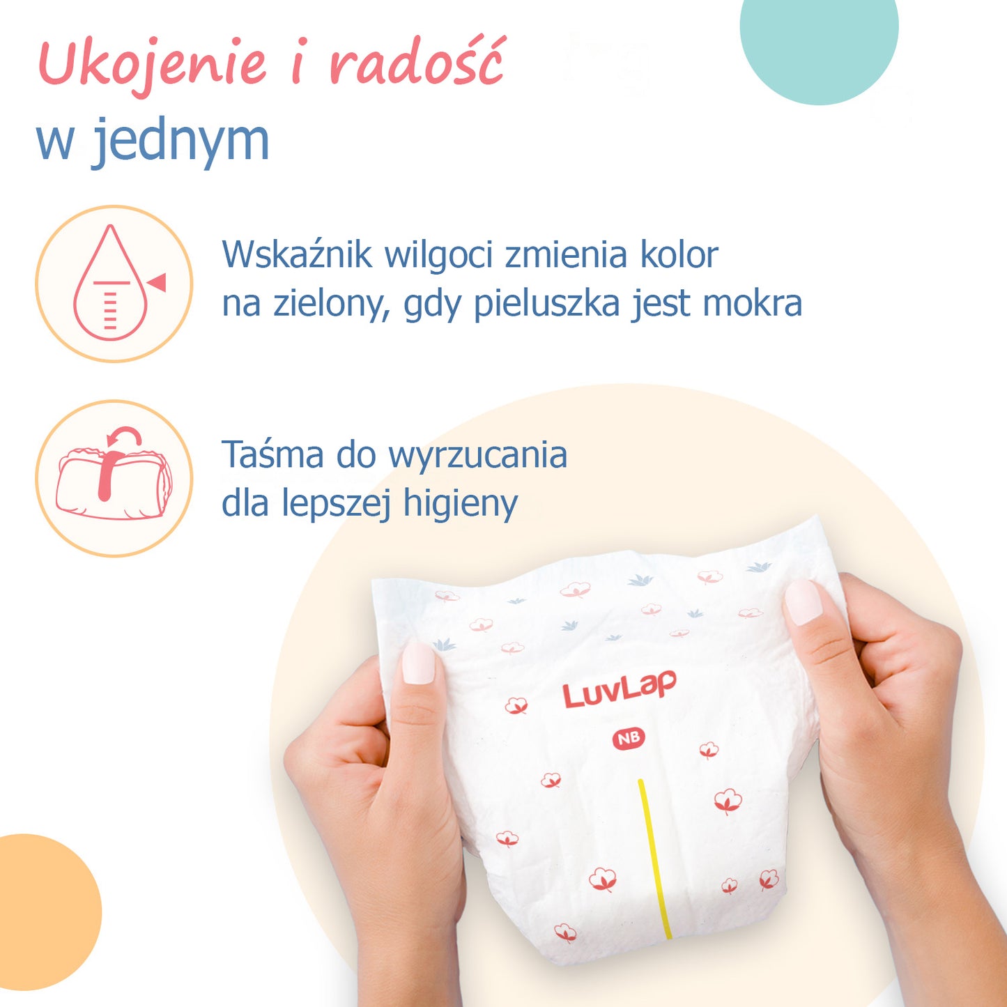 LuvLap dětské plenkové kalhotky s aloe vera, 12hodinová ochrana 