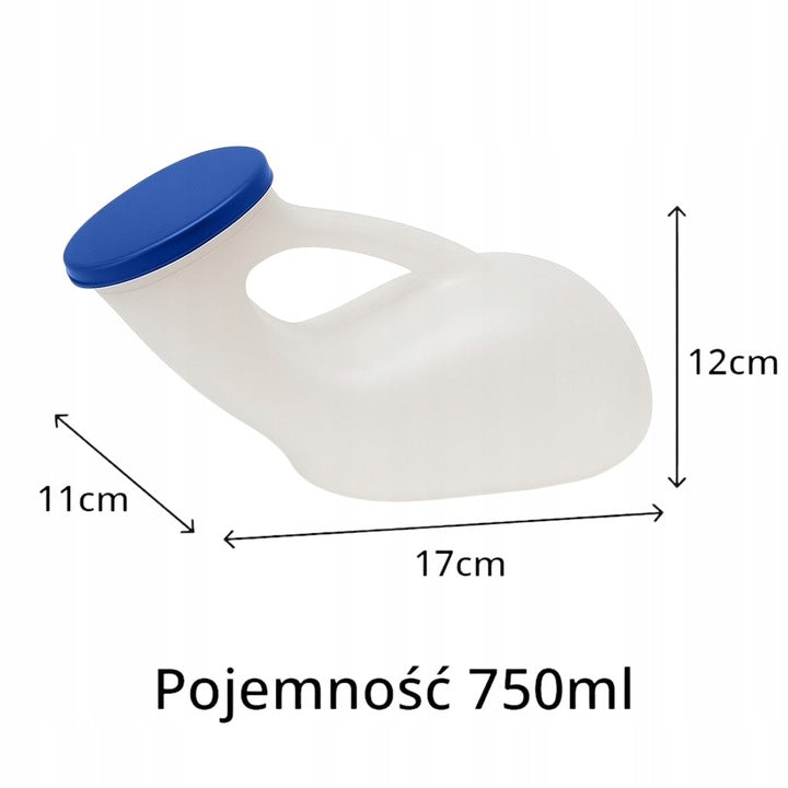 Plastikowy pojemnik na mocz - basen urologiczny kaczka męska EASYFLOW