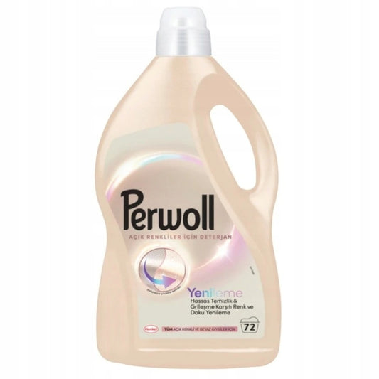Perwoll Renew Light Colors tekutý prací prostředek na světlé a bílé prádlo 3,96 l