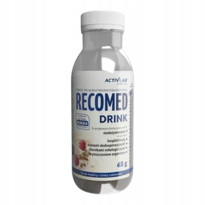 Recomed Drink Activlab malina biała czekolada 65 g odżywka na niedożywienie