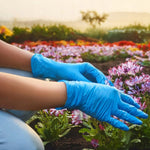 Rękawiczki nitrylowe niebieskie rękawice bezpudrowe blue 100 szt.