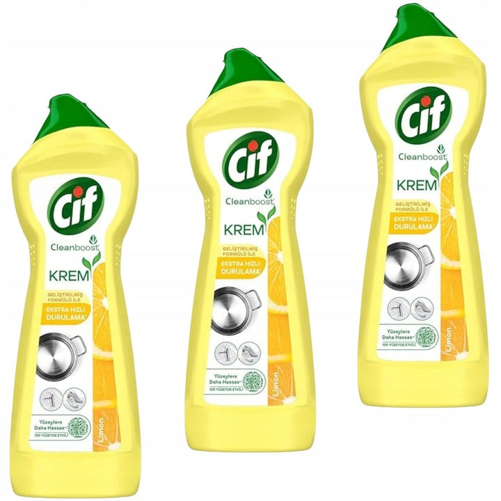 CIF Cleanboost univerzální čisticí mléko - 3x citron 500 ml 