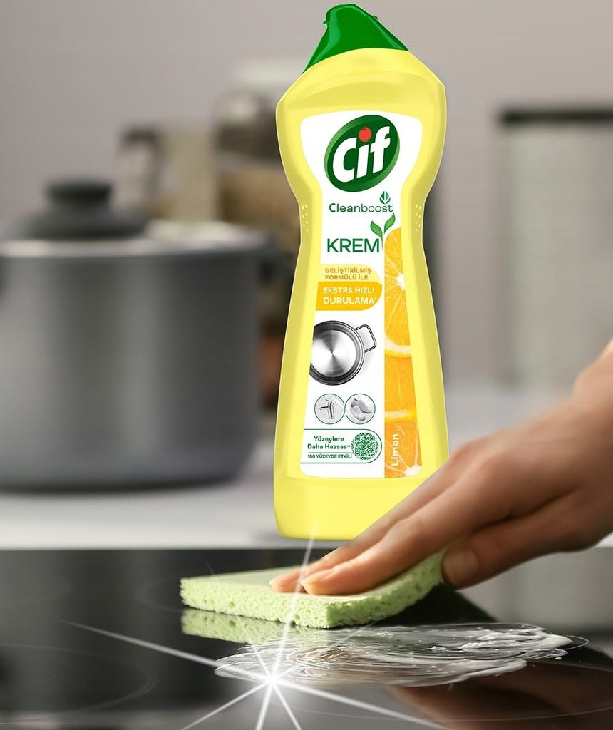 Cif Cleanboost Univerzální čisticí mléko - Citrón 500 ml 