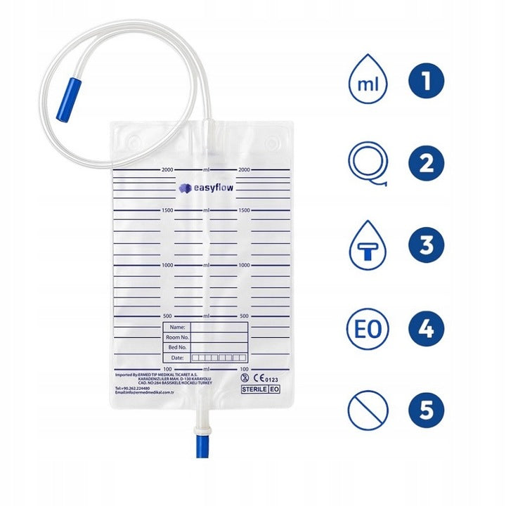 Worek na mocz z kranikiem EASYFLOW