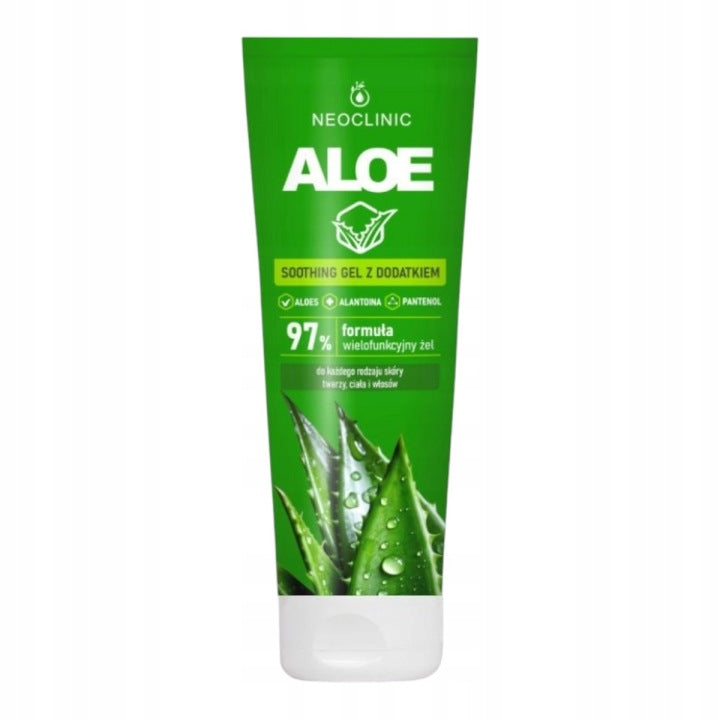 Aloe Vera gel 97% NeoClinic 100ml Aloe Allantoin Panthenol face body hair