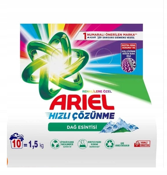 Prací prášek Ariel Color na barevné prádlo sada 3 kg 