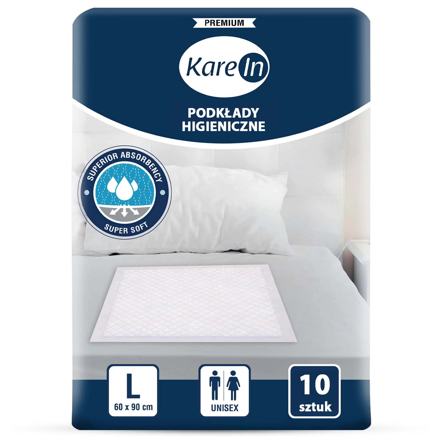 10 kusů. PREMIUM hygienické podložky pro psy 60-90 cm