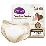 10 szt. - Nocne majtki chłonne menstruacyjne dla kobiet organiczna bawełna - EVEREVE