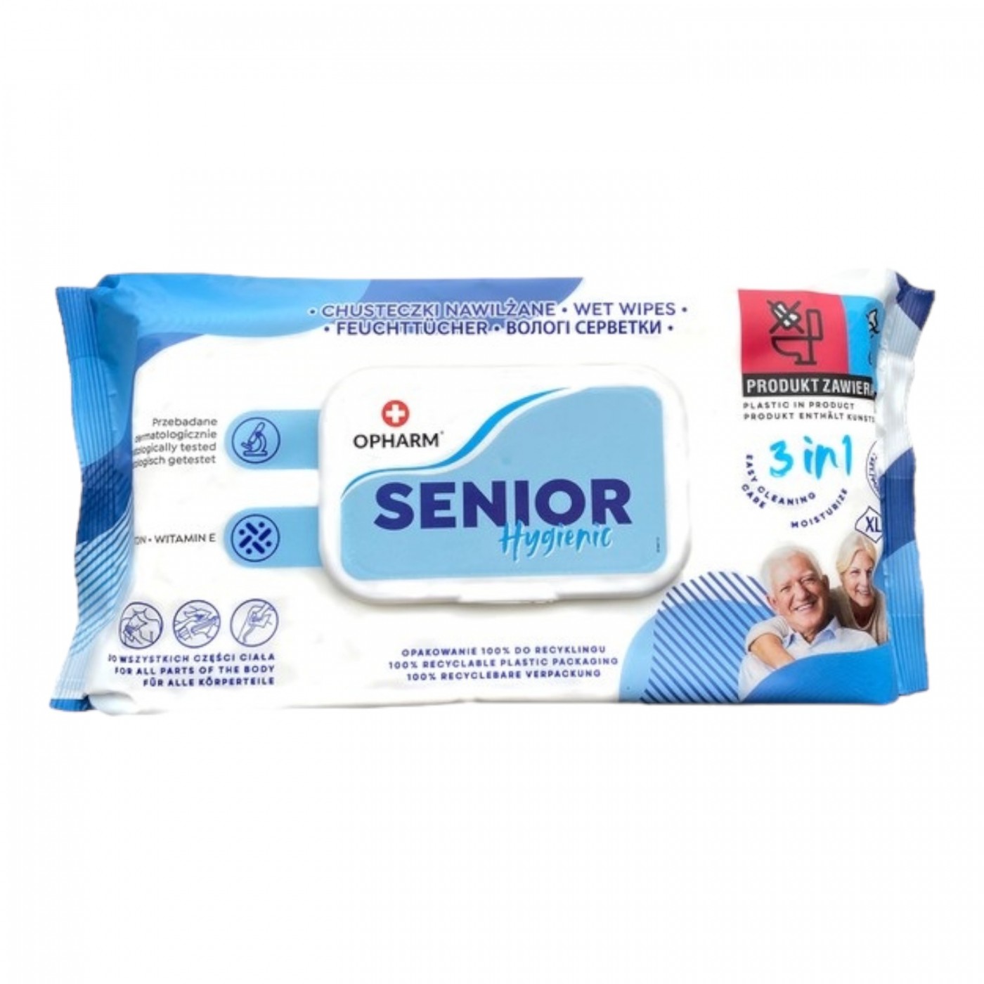 Opharm Senior Hygenic 72 ks - vlhčené kapesníky