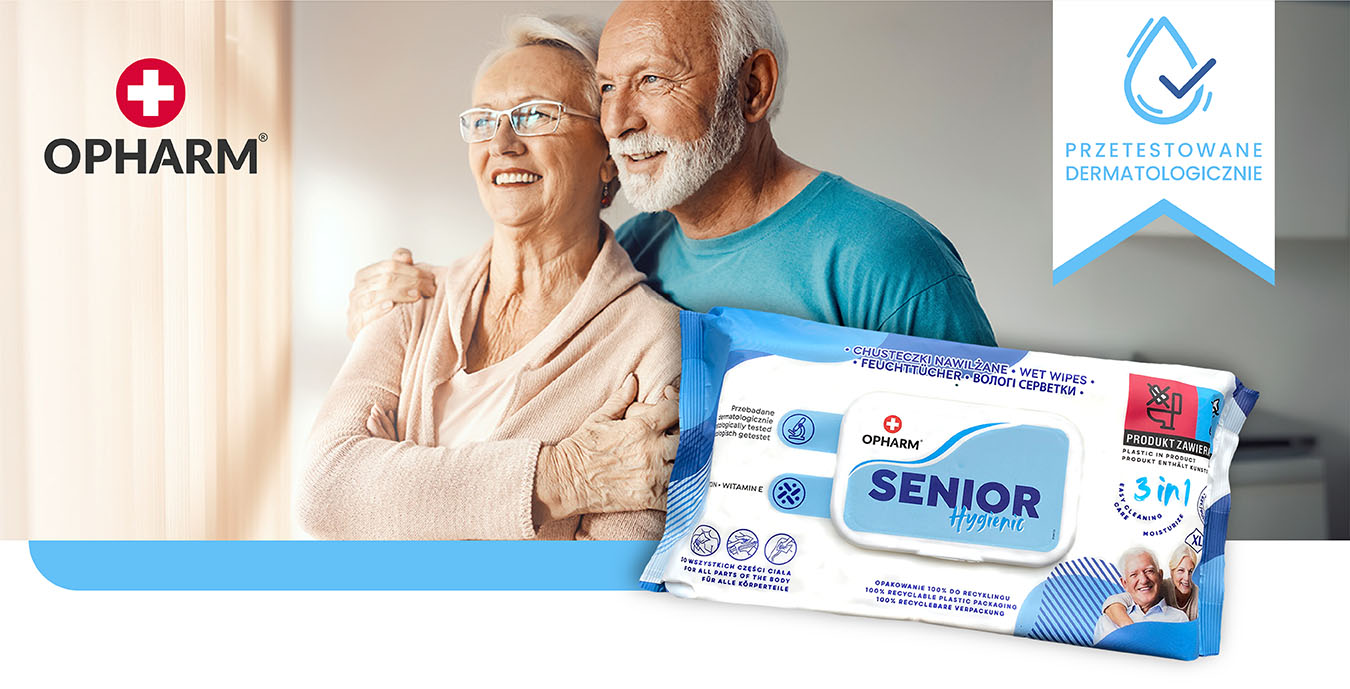 Opharm Senior Hygenic 72 ks - vlhčené kapesníky