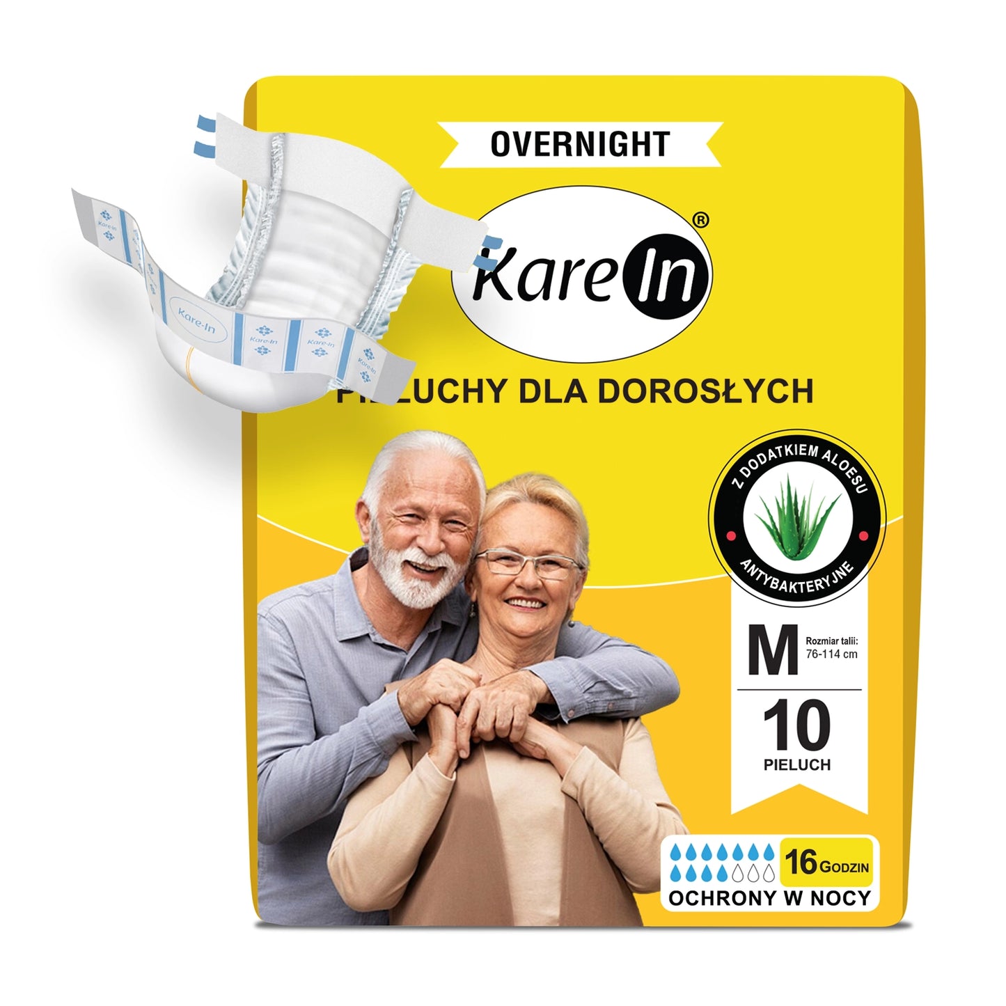 10 ks - Pleny pro dospělé (až 16 hodin ochrany) - KAREIN Overnight