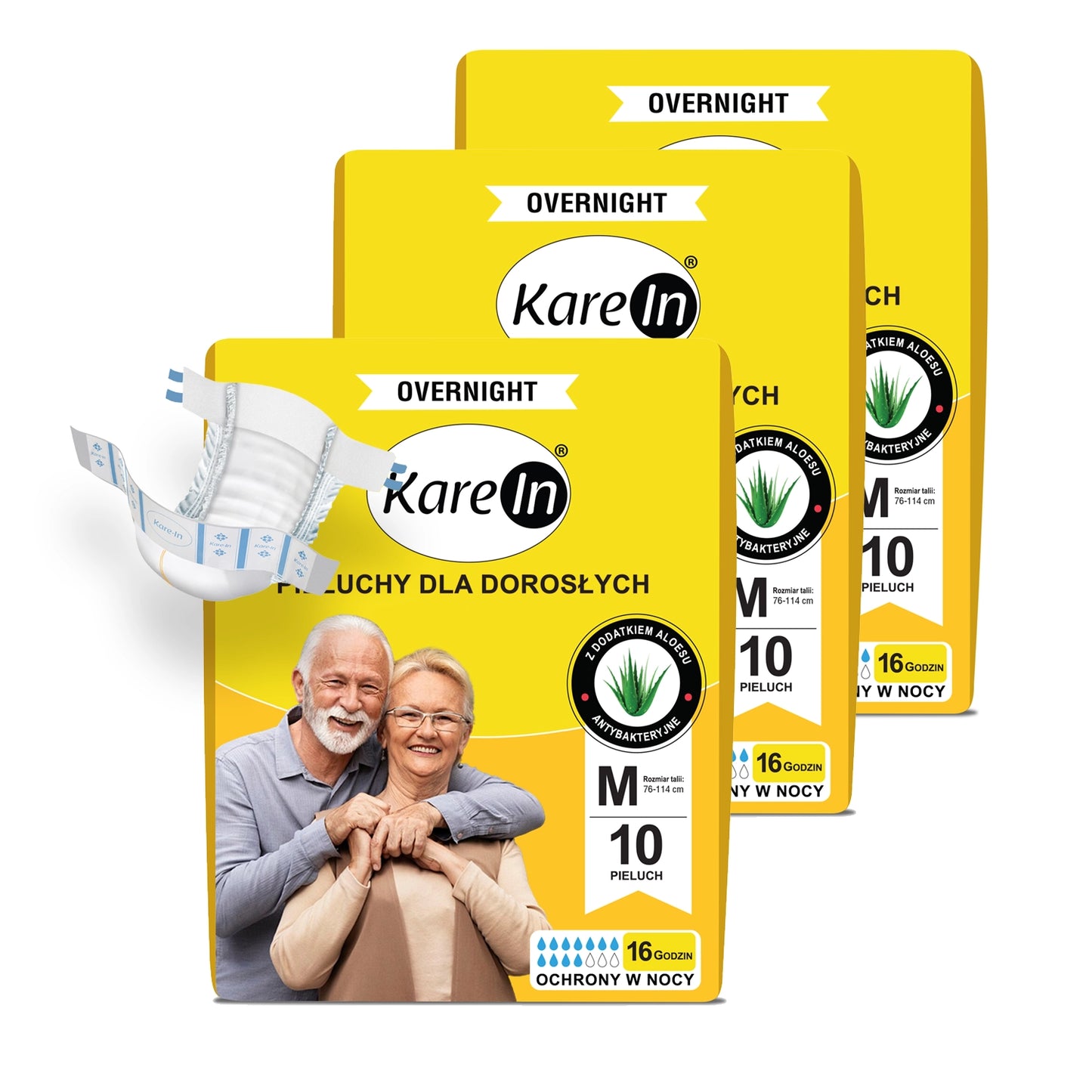 30 ks - Pleny pro dospělé (až 16 hodin ochrany) - KAREIN Overnight