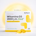 BioPharm Vitamín D3 2000 IU 60 kapslí softgel