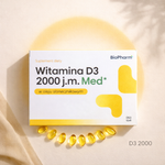 BioPharm Vitamín D3 2000 IU 60 kapslí softgel
