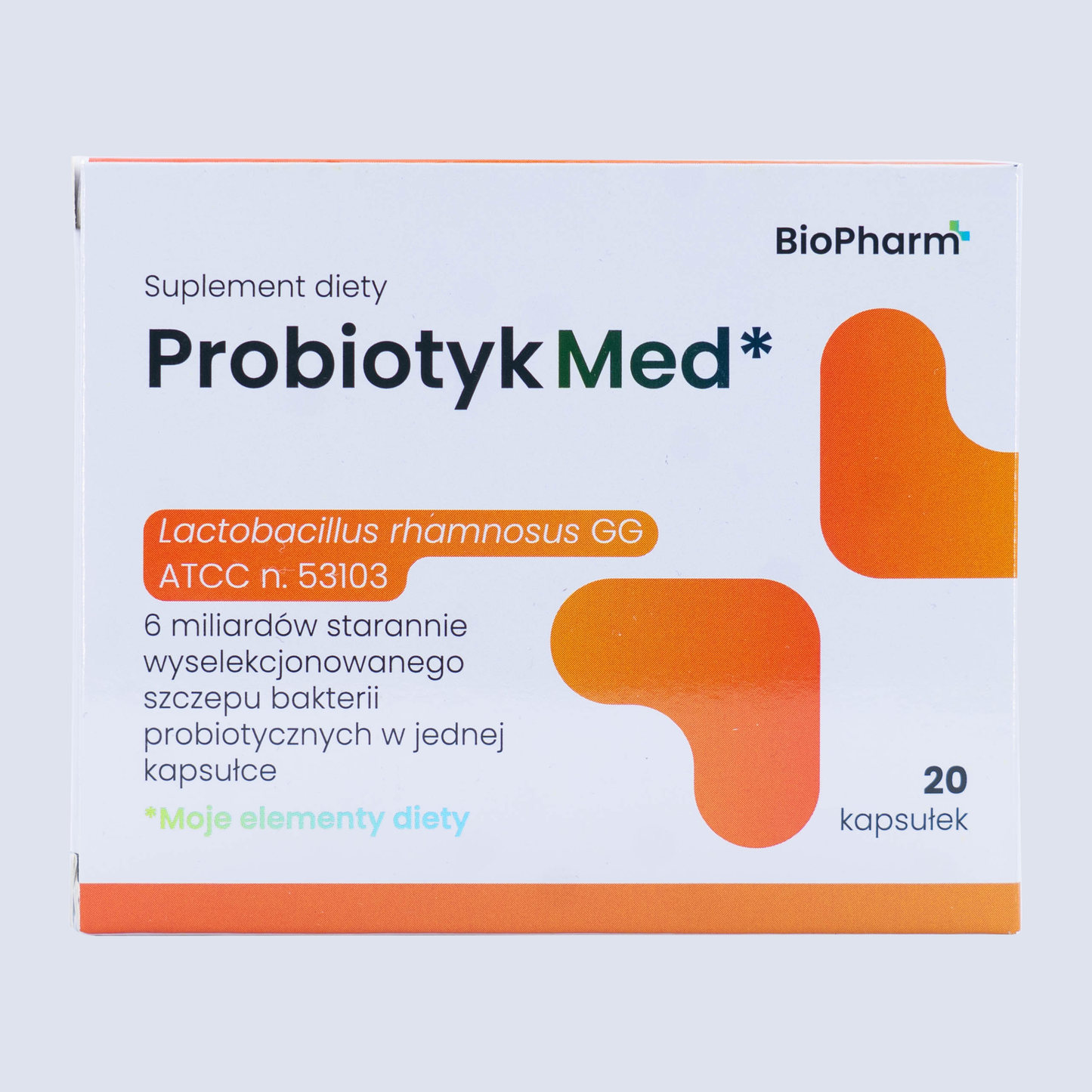 Probiotikum Med Lactobacillus rhamnosus GG 6 mld CFU BioPharm 20 kapslí