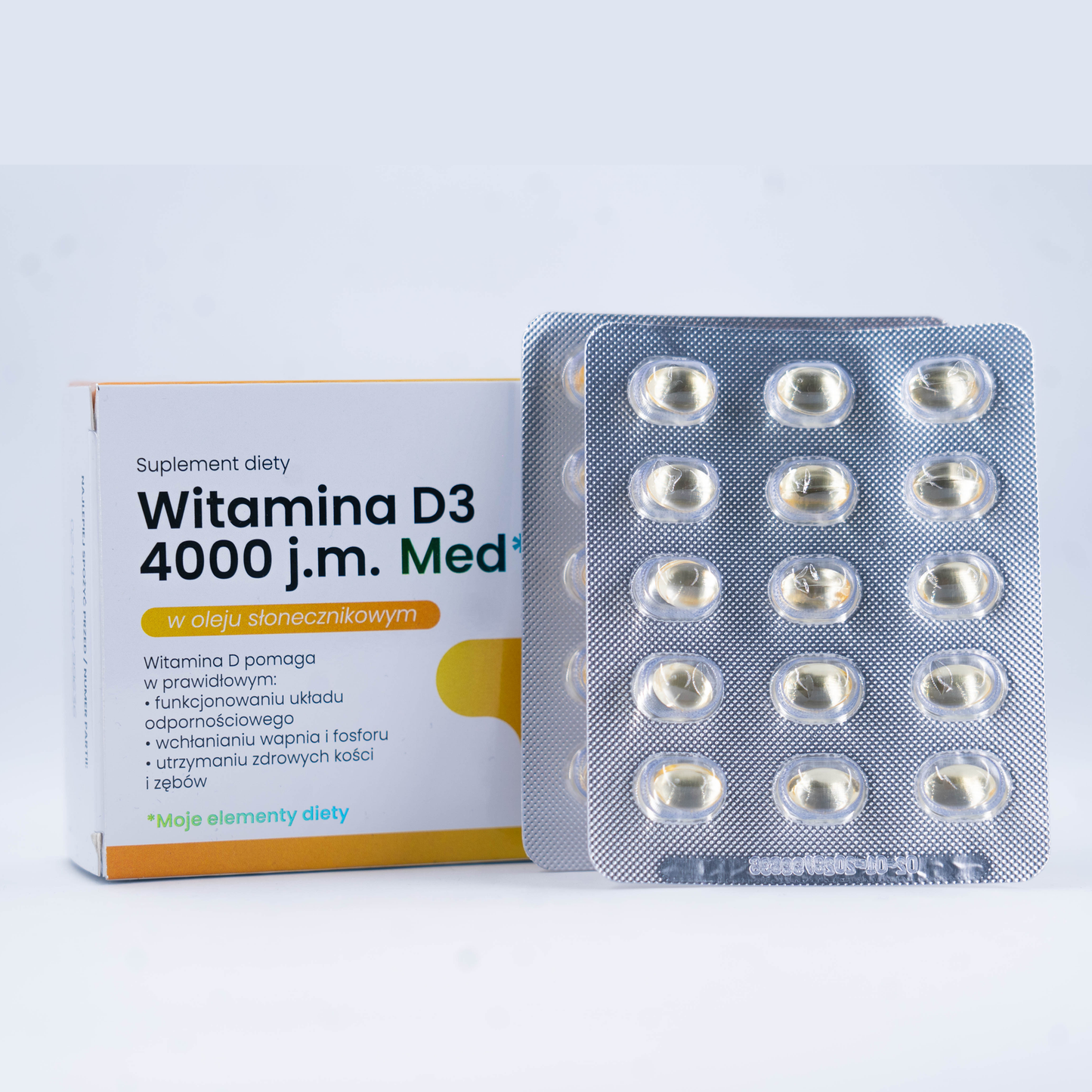 BioPharm Vitamín D3 4000 IU ve slunečnicovém oleji 60 kapslí softgel