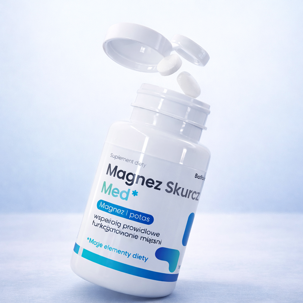 BioPharm Magnez Skurcz MED – hořčík a draslík na svalové křeče – 60 tablet