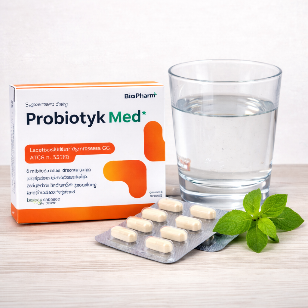 Probiotikum Med Lactobacillus rhamnosus GG 6 mld CFU BioPharm 20 kapslí