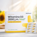 BioPharm Vitamín D3 2000 IU 60 kapslí softgel